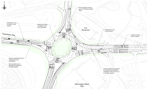 map of Mannington Roundabout