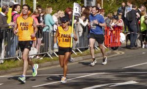 pace runners in Swindon half marathon