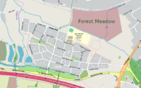 Map of East Wichel showing Forest Meadow location
